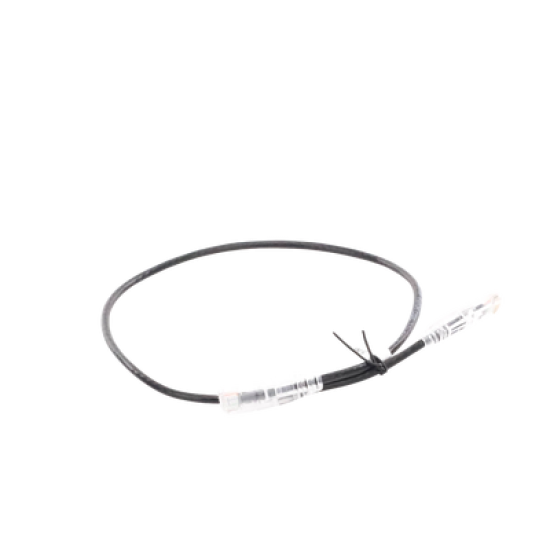 Cable de Parcheo Slim UTP Cat6A - 0.5 m Negro, Diámetro Reducido (28 AWG)