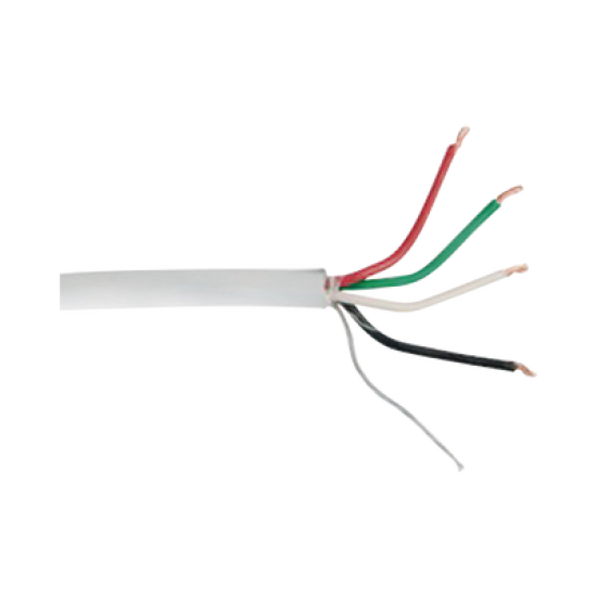 Cable 4 x 18 AWG / Blindado / 305 Metros / Riser / UL / Color Gris / Hecho en México
