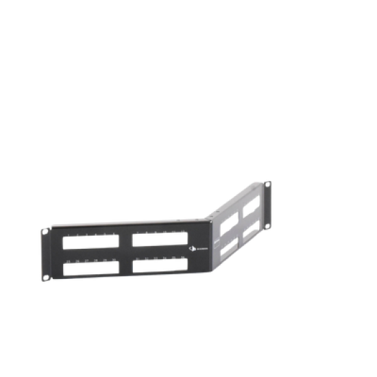 Patch Panel MAX Modular (vacío), de 48 Puertos, Angulado, 2UR