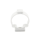Soporte de collar (Abrazadera), PVC Auto-extinguible, cerrado para tubería de 40 mm