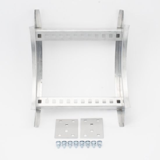 Curva Vertical Interior de Aluminio de 90° Perfil Z / Peralte 3 1/4