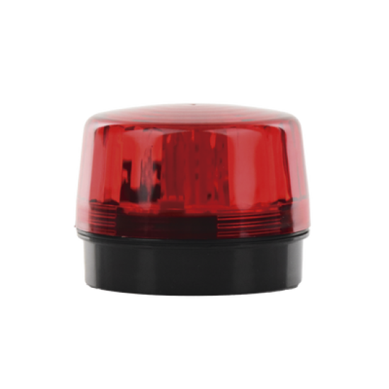 Luz Estroboscópica LED (55) / Patrones de Parpadeo Ajustables / 8 Patrones / Batería de Respaldo / 12-24 Vcc/Vca / Resistente al Clima IP66/IP55