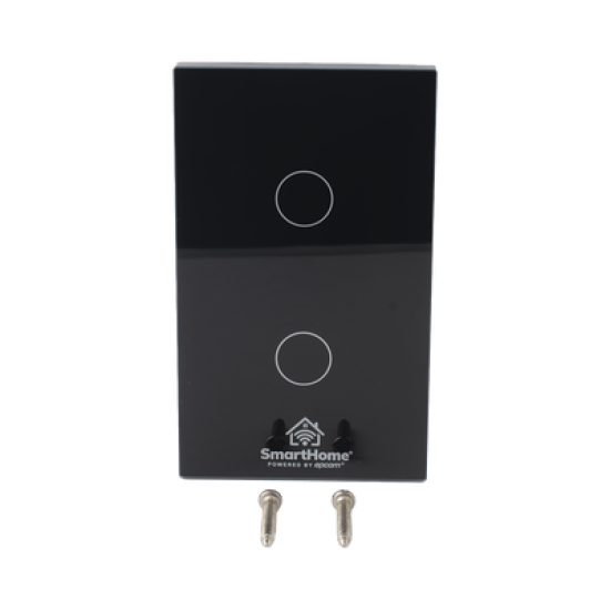 (ZigBee) Apagador switch inalámbrico ZigBee, control de 2 regresos de carga, 110V