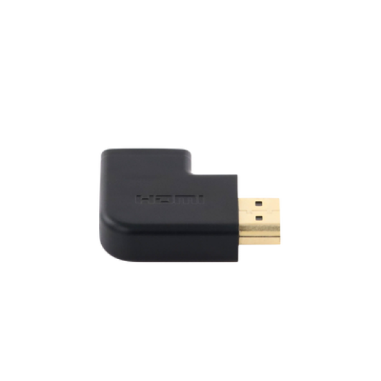 Adaptador HDMI Tipo L Macho a Hembra / Hacia Abajo / HDMI 2.0  4K@60Hz / Proporciona Flexibilidad Sin Doblar los Cables HDMI