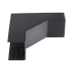 Esquinero Interior Color Negro de PVC Auto Axtinguible, Para Canaleta TMK-1720-N-CC (5220-02003)