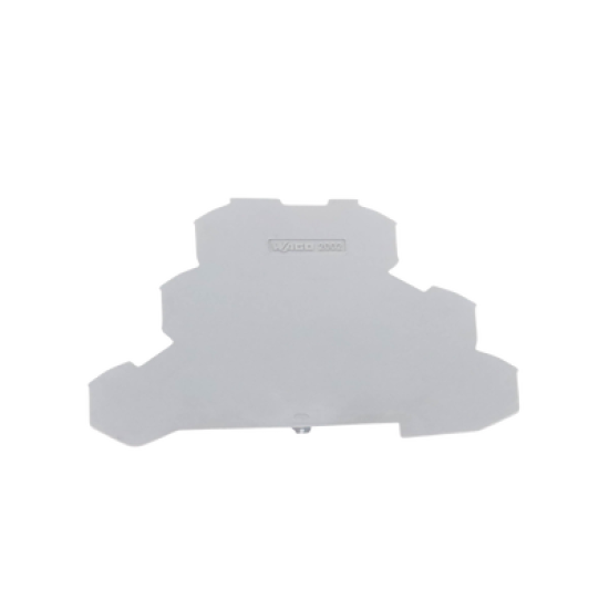 Placa final e intermedia; espesor 0,8 mm; gris