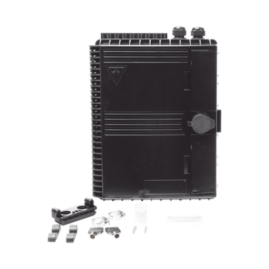 Cierre de Empalme para 24 fusiones de fibra óptica, Interior/Exterior, con 16 acopladores SC/APC y splitter 1x16 SC/APC Incluido, IP65