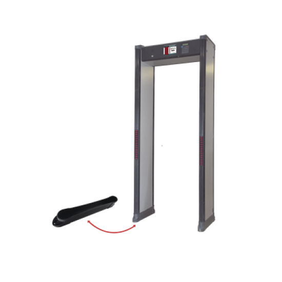 Base de plástico para instalación de arco detector de metales