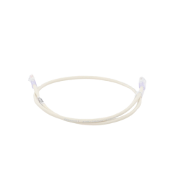 Cable de parcheo UTP Categoría 6, con plug modular en cada extremo - 1 m. - Blanco mate