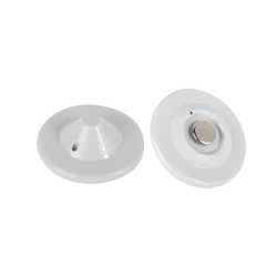 Paquete 100 pzas Tags / Para Ropa / Tipo Mini UFO / Gris Claro