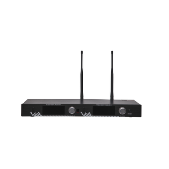 Kit de Microfonía inalámbrico | 2 Micrófonos de Lavalier | Receptor UHF | Pantalla LCD | 200 Canales | Gran cobertura