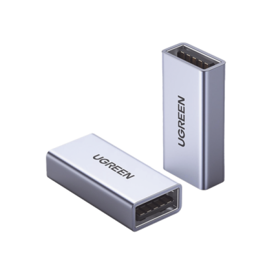 Adaptador USB-A hembra a USB-A hembra / USB 3.0 / Velocidades de Transferencia de Datos de hasta 5 Gbps / Carcasa de Aluminio / Compacto y Portátil / Plug & Play / Compatible con versiones anteriores de USB.