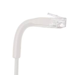 Cable de Parcheo Ultra Slim Con RJ45 Flexible UTP Cat6 - 2m Blanco Diámetro Reducido