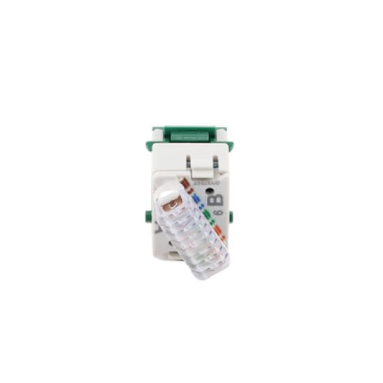 Jack UltraMAX Cat6, UTP, Tipo Keystone, Color Verde, Punch Down
