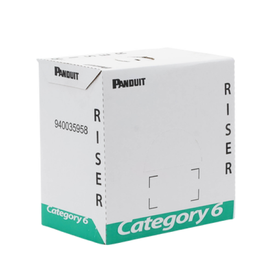 Bobina de Cable UTP, Categoría 6 de Alto Rendimiento (+350 MHz),  23 AWG, PVC (CMR, Riser), Bobina de 305 m, Color Azul