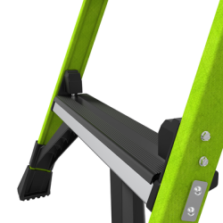 Escalera de Aluminio + Fibra de Vidrio de 1.8m con Soporte para Herramienta. !La Más Liviana del Mundo! (SKU:15406-001)