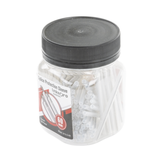 Bote con 100 Mangas para fusión de fibra óptica de 60 mm