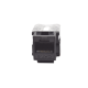 Módulo Jack Keystone Cat6 con terminación 110 (Punchdown) para faceplate - Color Negro