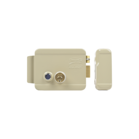 Cerradura Eléctrica / Incluye Llave / Derecha/ Con Botón integrado /Exterior