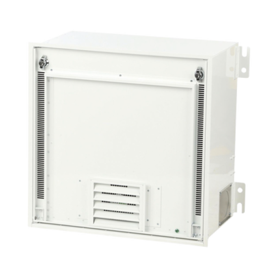 Gabinete PanZone Premium, de Montaje en Techo, Con 2 UR Para Equipo Activo y 6 UR Para Paneles de Parcheo, Fabricado en Acero, Color Blanco