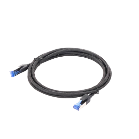 Cable Ethernet Cat8 CLASSâ… F/FTP Redondo con Malla de Nylon 2 Metros