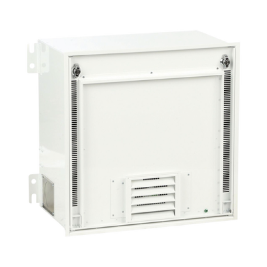 Gabinete PanZone Premium, de Montaje en Techo, Con 2 UR Para Equipo Activo y 6 UR Para Paneles de Parcheo, Fabricado en Acero, Color Blanco