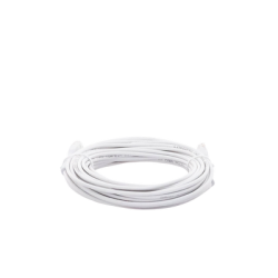 Cable de Parcheo Ultra Slim Con Bota Flexible UTP Cat6 - 10m Blanco Diámetro Reducido