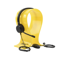 Jabra Evolve 30 Duo con conexión USB / 3.5mm, micrófono con cancelación de ruido y controlador en el cable con botones e indicadores LED (5399-823-309)