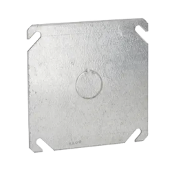 Tapa Cuadrada con Entrada de 1/2 para caja de 4