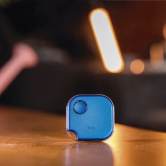 Shelly Botón Bluetooth Inalámbrico color Azul, programe escenas de Shelly y ejecútelas con uno o varios clic