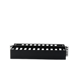 Organizador de Cables Horizontal PatchLink, Doble (Frontal y Posterior), Para Rack de 19in, 2UR