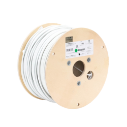 Bobina de Cable Blindado F/UTP de 4 Pares, Z-MAX, Cat6A, Soporte de Aplicaciones 10GBase-T, CM, Color Blanco, 305m