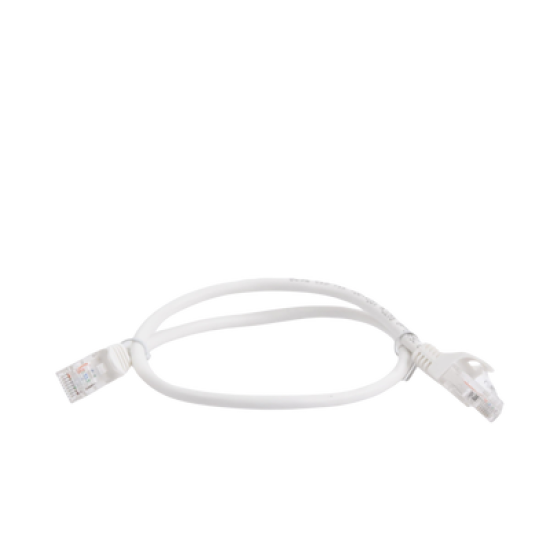 Cable de parcheo UTP Cat5e - 0.5 m - blanco