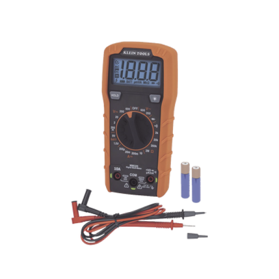 Multímetro Digital con Selección Manual Rango 600V CAT III con Protección de Alerta LED del Cable de Prueba