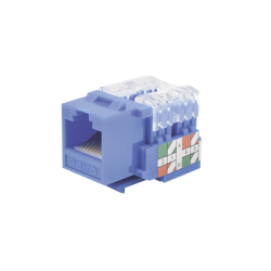 Módulo Jack 110 Cat6, Keystone para faceplate - Color Azul