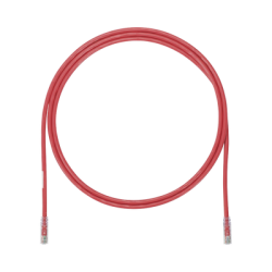 Cable de Parcheo UTP, Cat6A, 24 AWG, CM, Color Rojo, 5ft