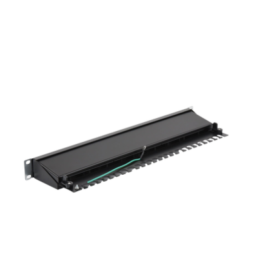 Panel de parcheo de impacto (110) blindado de 24 puertos Cat6A