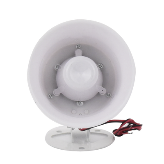 Sirena de 110dB / 15 W / Pequeña y Potente / Cableada