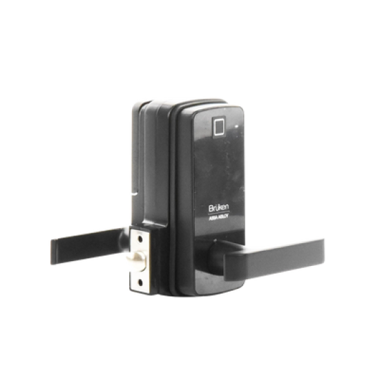 Cerrojo Electrónico con Manija y Lector de Huella/ Tarjeta para Puerta de Vidrio