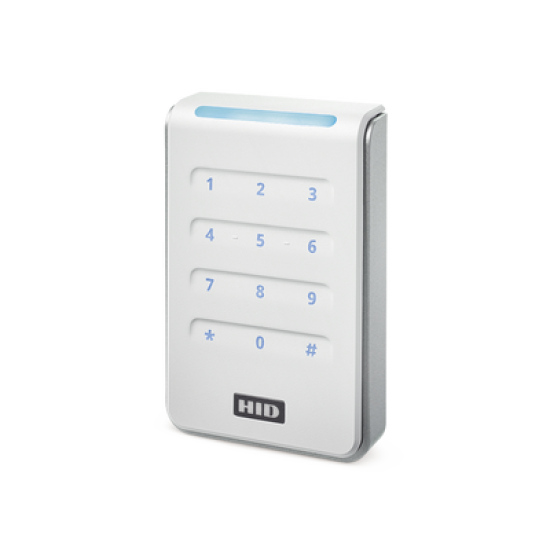 Lector R40 con TECLADO SIGNO WHITE Estandar Multitecnologia/ 40KNWS-00-000000/ Garantia de Por Vida/ Pigtail/Wiegand & OSDP