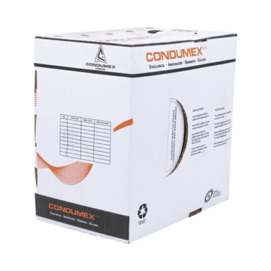 Bobina de 305 Metros / Cable de Cobre / 4 x 22 AWG / Tipo Alarmas UL / Para Interior / Color Blanco / Para Aplicaciones de Alarmas de Intrusión / interfonos / TV Porteros / y Multi-Propósito/  Hecho en México