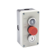 Botonera Triple con Boton de Stop Tipo Enclavado / Para Barreras Vehiculares, Operadores Corredizos y Abatibles. 