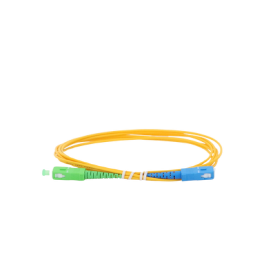 Jumper de Fibra Óptica Monomodo SC/APC-SC/UPC Simplex de 2 metros, 2mm