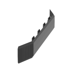 Unión Recta Para Canaleta de Piso AFR4BCBL6, Material PVC Rígido, Color Negro 