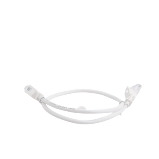 Cable de parcheo UTP Cat5e - 0.5 m - blanco