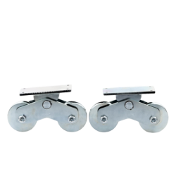 Rueda Doble de 12 cm / Capacidad Para Puertas de hasta 1200 kg / Canal Tipo 