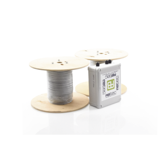 Kit de Cable Sensor Para Cerca Ciclonica IRONCLAD / 150 METROS / 2 ZONAS; 75 METROS POR ZONA / Sin Falsas Alarmas por Viento / TODO Incluido/TARJETA LPU400/ Calibración por Software