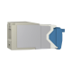Conector Jack RJ45 Estilo TG, Mini-Com, Categoría 6A, de 8 posiciones y 8 cables, Color Gris