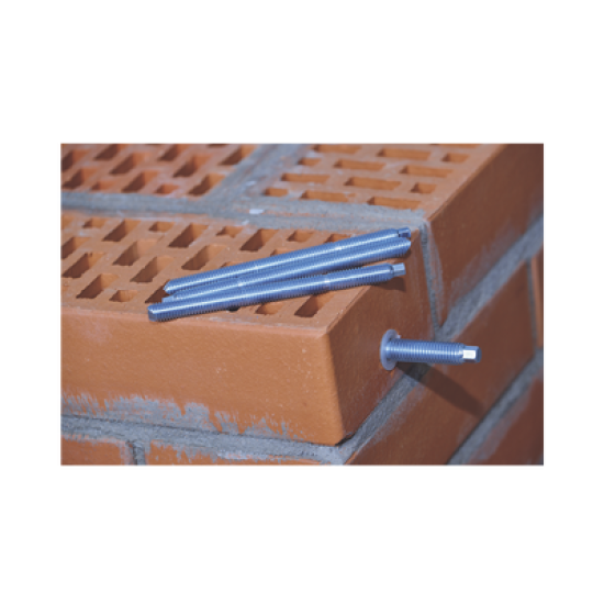Esparrago químico galvanizado 12 x 160 mm.
