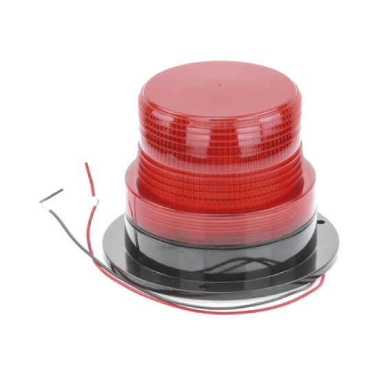 Burbuja Brillante de Larga Vida Útil, con 8 LEDs Color Rojo, Domo Rojo